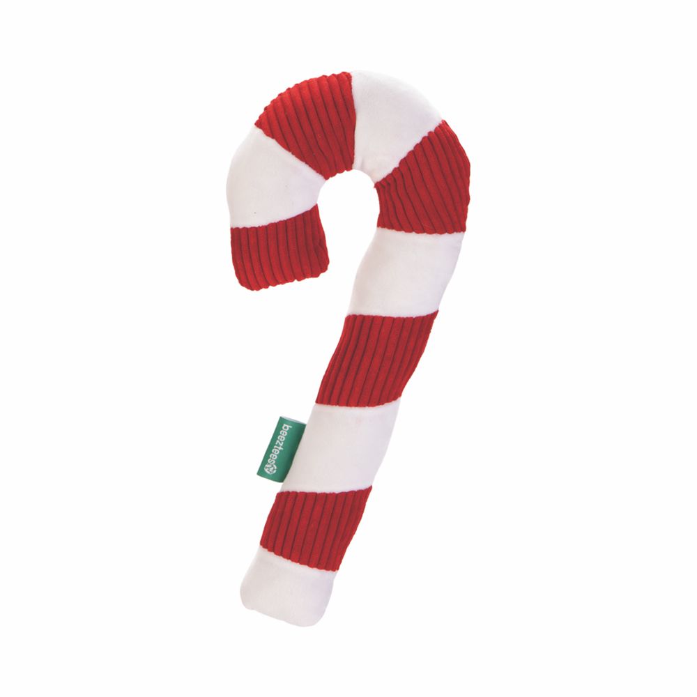 Beeztees XMAS Plüsch-Hundespielzeug Zuckerstange - 33 cm