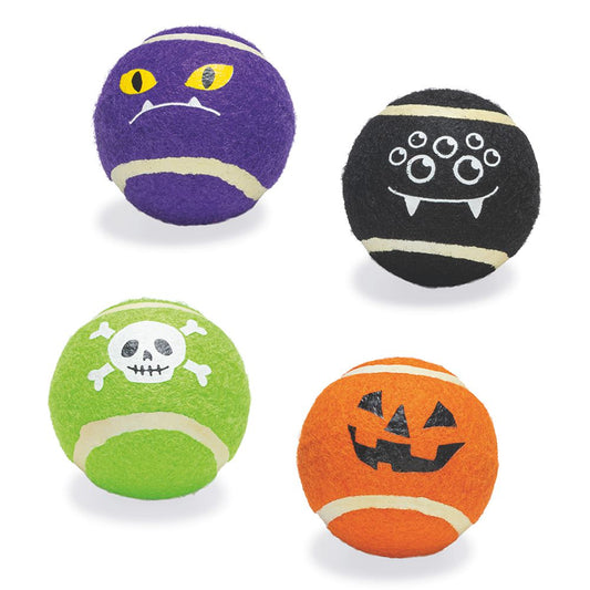 Beeztees HALLOWEEN Spooky Tennisball - 4 Stk - 6
