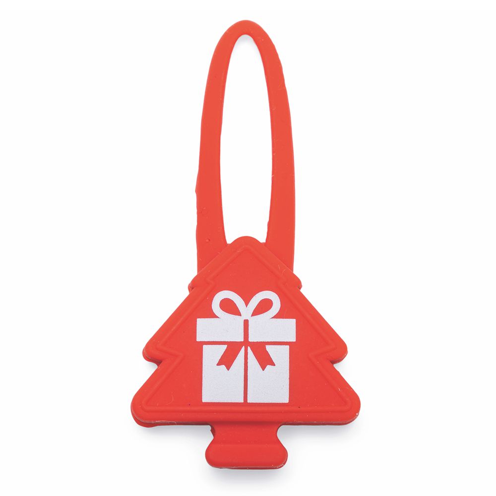 Beeztees XMAS LED Leuchtanhänger & Schleife für Halsband - Silikon Blinklicht