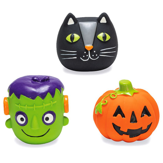 Beeztees HALLOWEEN Latex-Hundespielzeug - 8 cm - Apportierspiel Squeaker