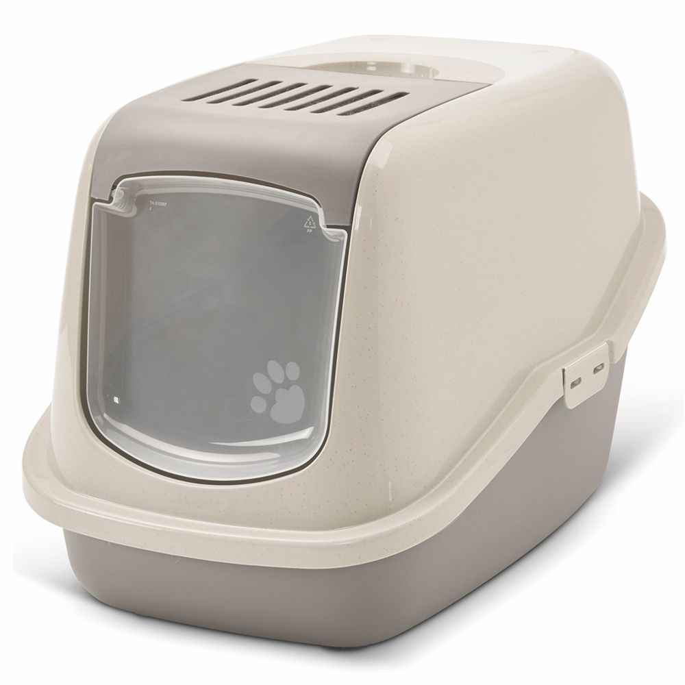 Savic Katzentoilette NESTOR Happy Planet - grau-beige