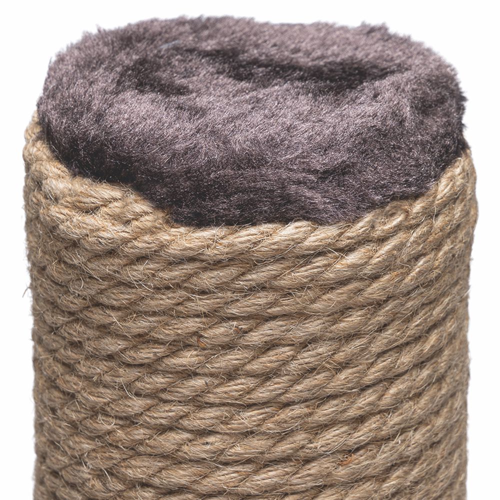 Beeztees Katzen Kratzstamm LESLEY - 35 x 35 x 60 cm - Jute Kratzbaum Katzenbaum