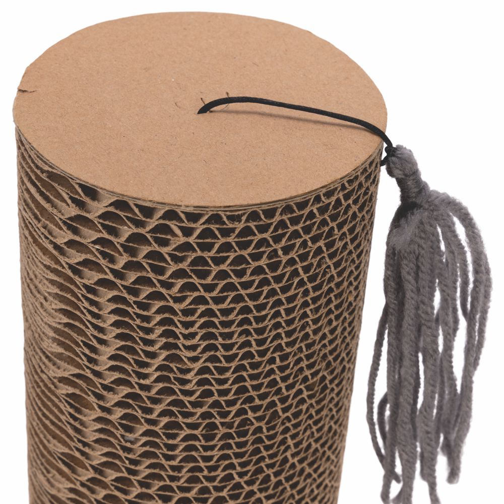 Beeztees Minus One Kratzzylinder - 23 x 10 cm - Katzen Kratzbrett Kratzpappe