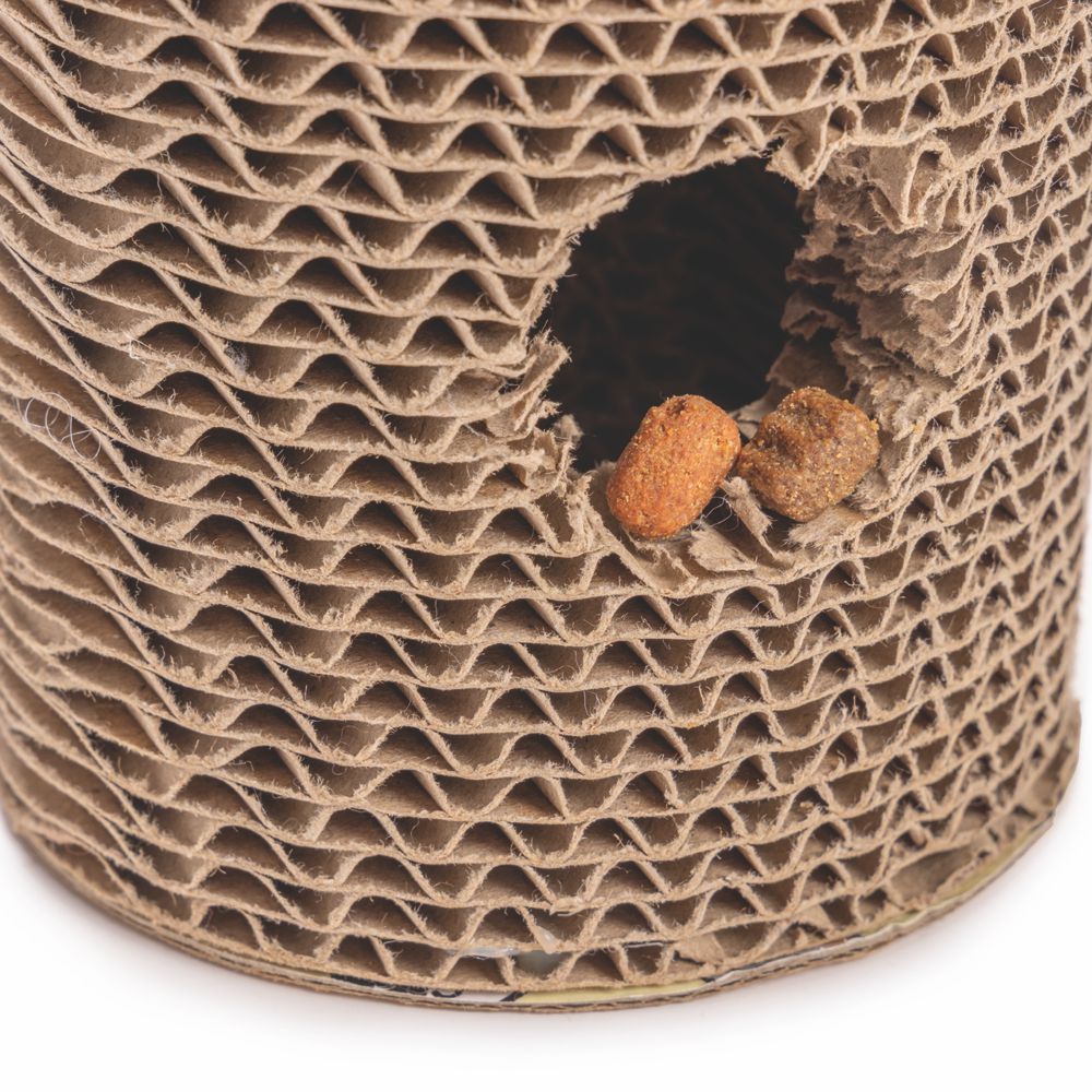 Beeztees Minus One Kratzzylinder - 23 x 10 cm - Katzen Kratzbrett Kratzpappe