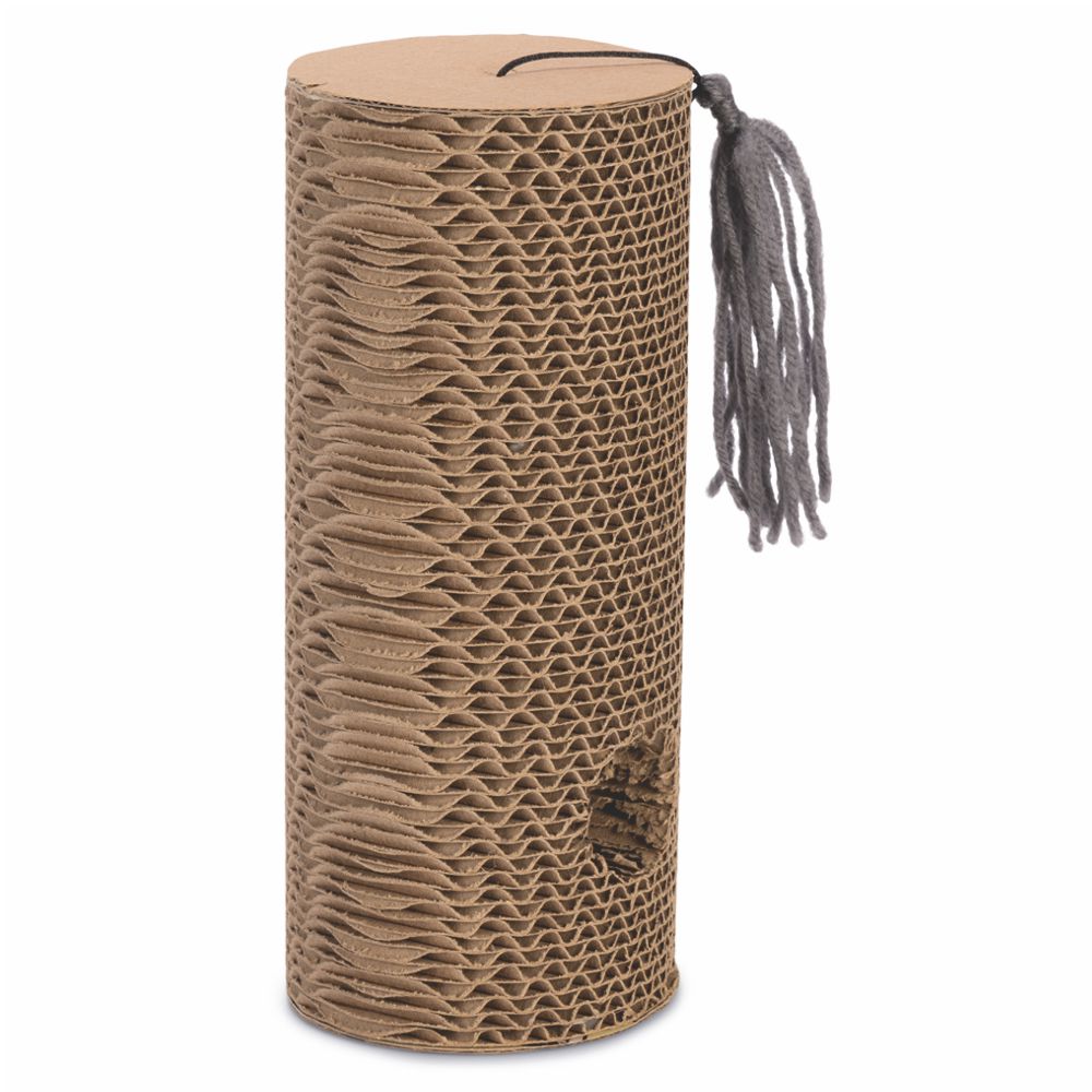 Beeztees Minus One Kratzzylinder - 23 x 10 cm - Katzen Kratzbrett Kratzpappe