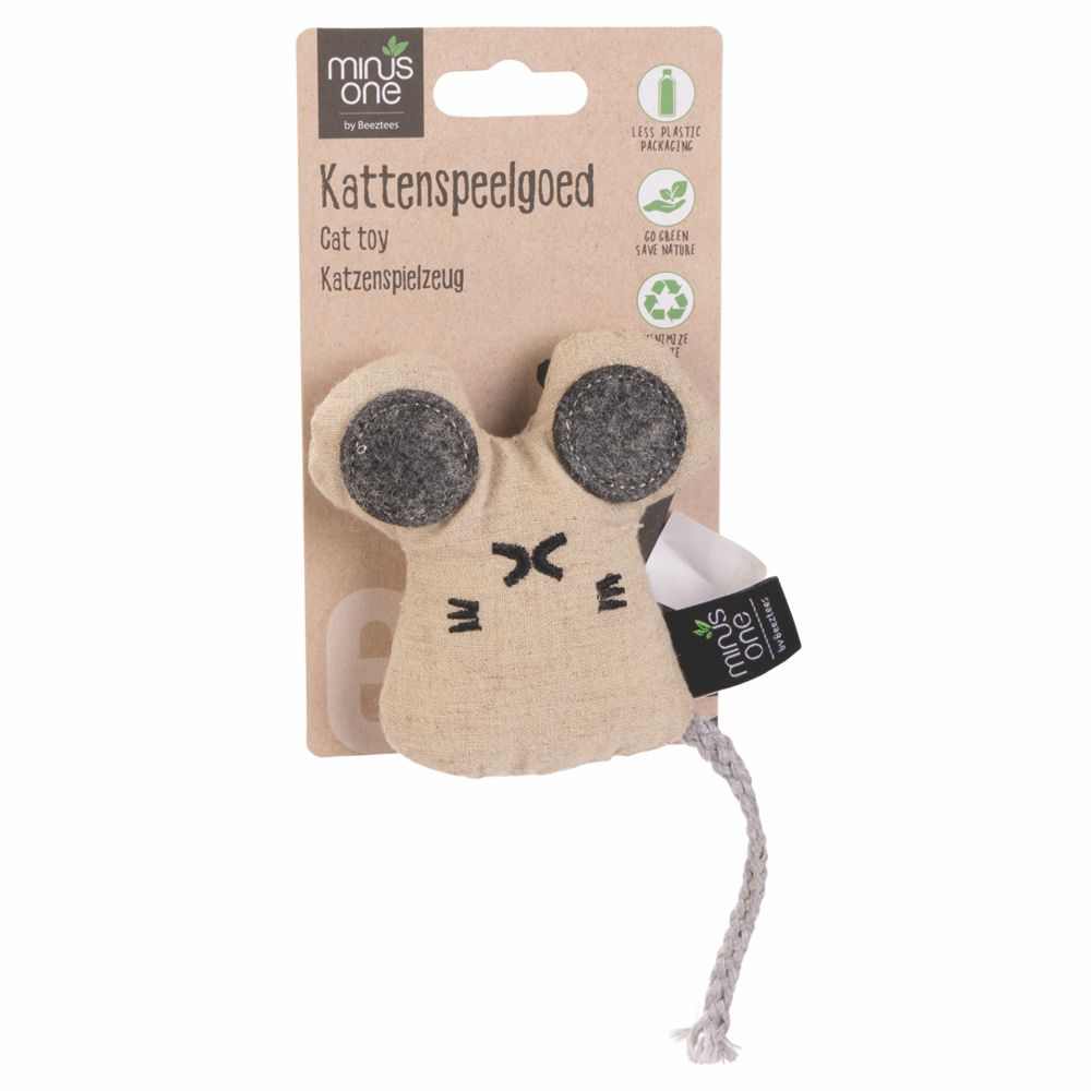 Beeztees Minus One Katzenspielzeug - Maus CODA - mit Katzenminze - Catnip