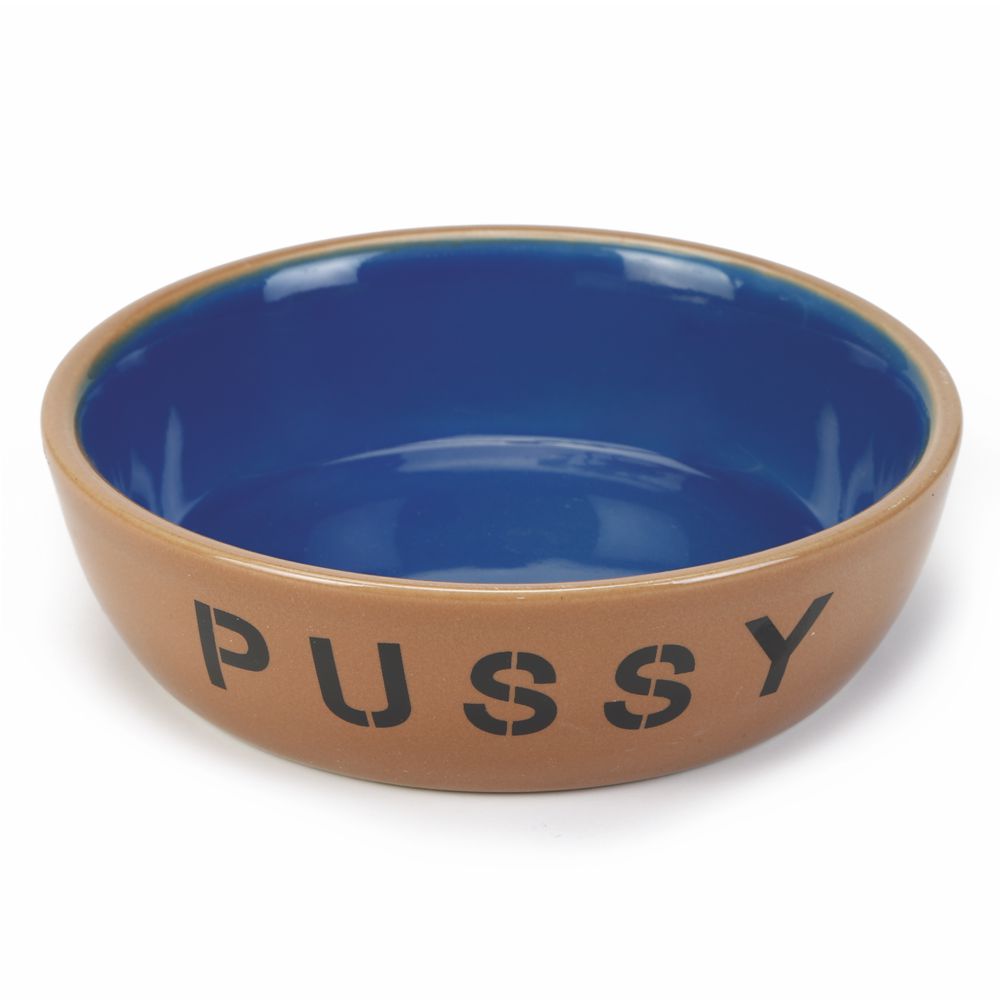 Beeztees Keramik Katzennapf PUSSY - Milchschale Futternapf Fressnapf Schale