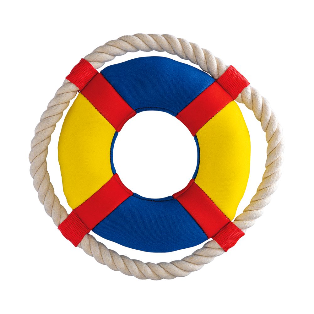 Beeztees Wasserspielzeug - Rettungsring mit Seil - M