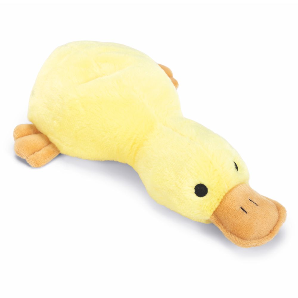 Beeztees Plüsch-Hundespielzeug Ente PEPPIN - 30 cm - Apportierspielzeug Squeaker