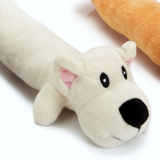Beeztees Plüsch-Hundespielzeug STRETCHOS - beige