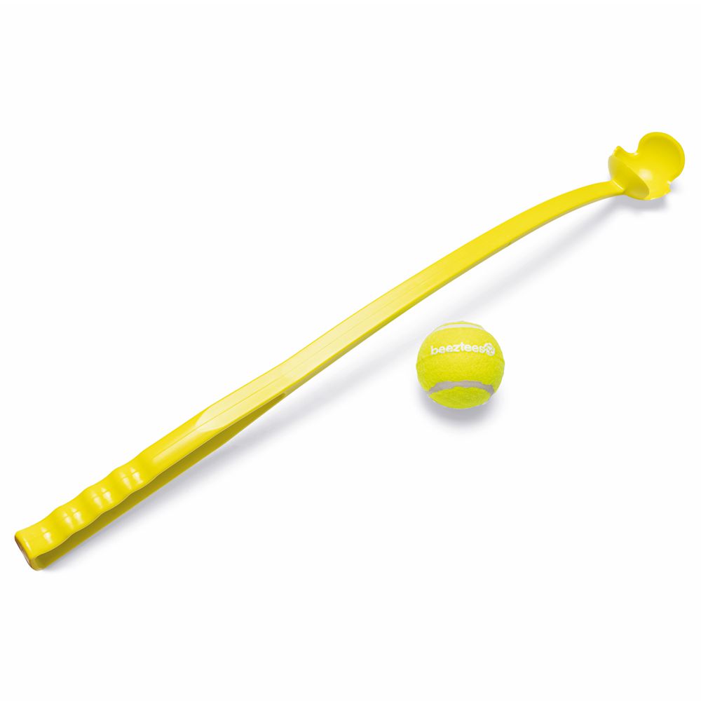 Beeztees Ballwerfer - 63 cm lang - Ballschleuder mit Ball Launcher Wurfschleuder