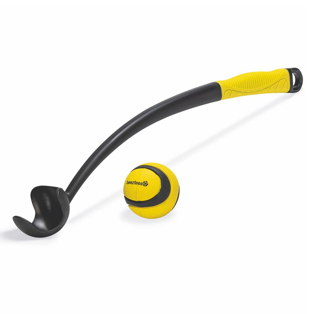 Beeztees Fetch Ball Launcher - 50 cm - schwarz gelb - Ballwerfer Hundespielzeug