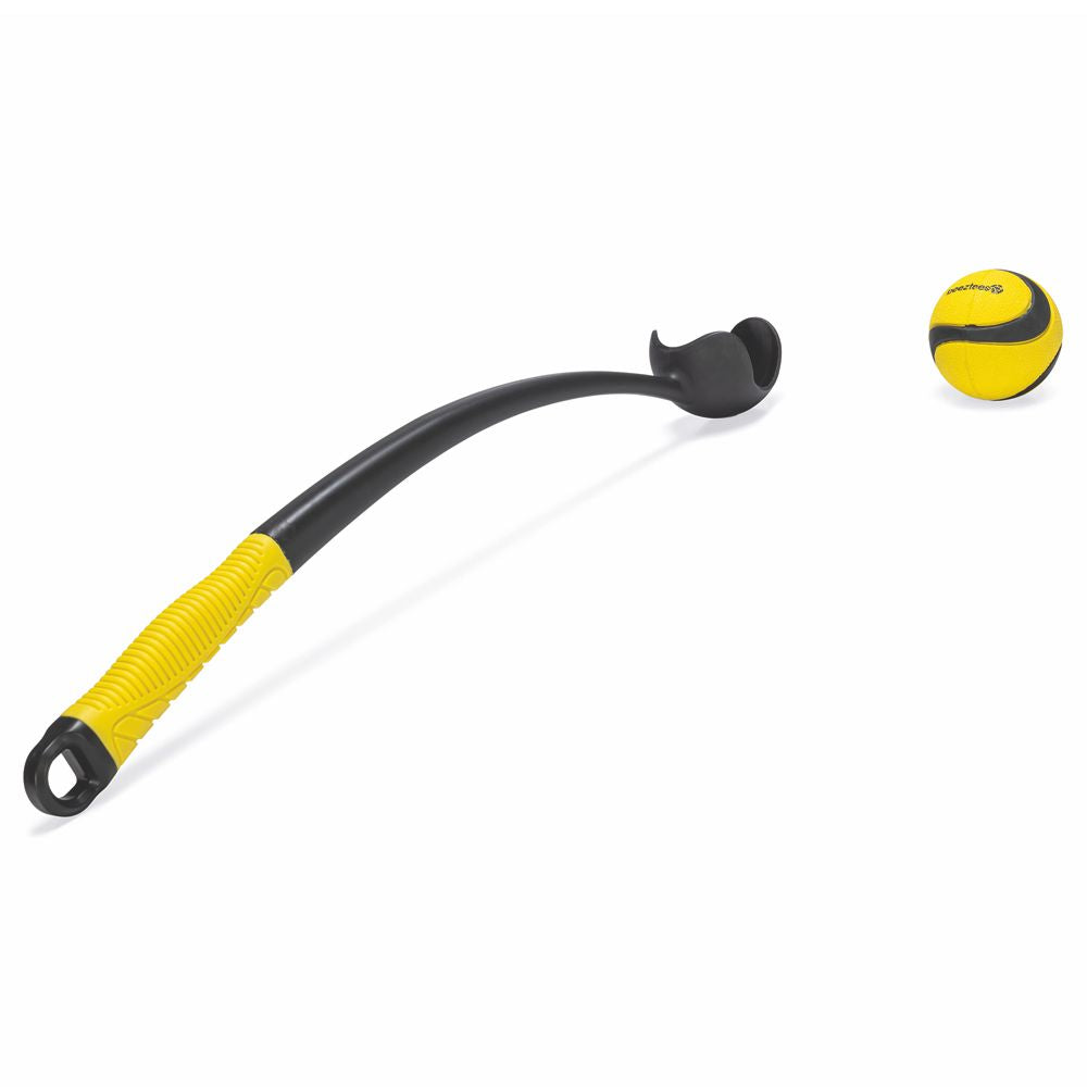 Beeztees Fetch Ball Launcher - 50 cm - schwarz gelb - Ballwerfer Hundespielzeug
