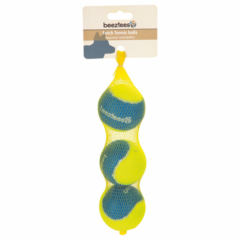 3 cm - blau/gelb - Apportierspielzeug Bälle