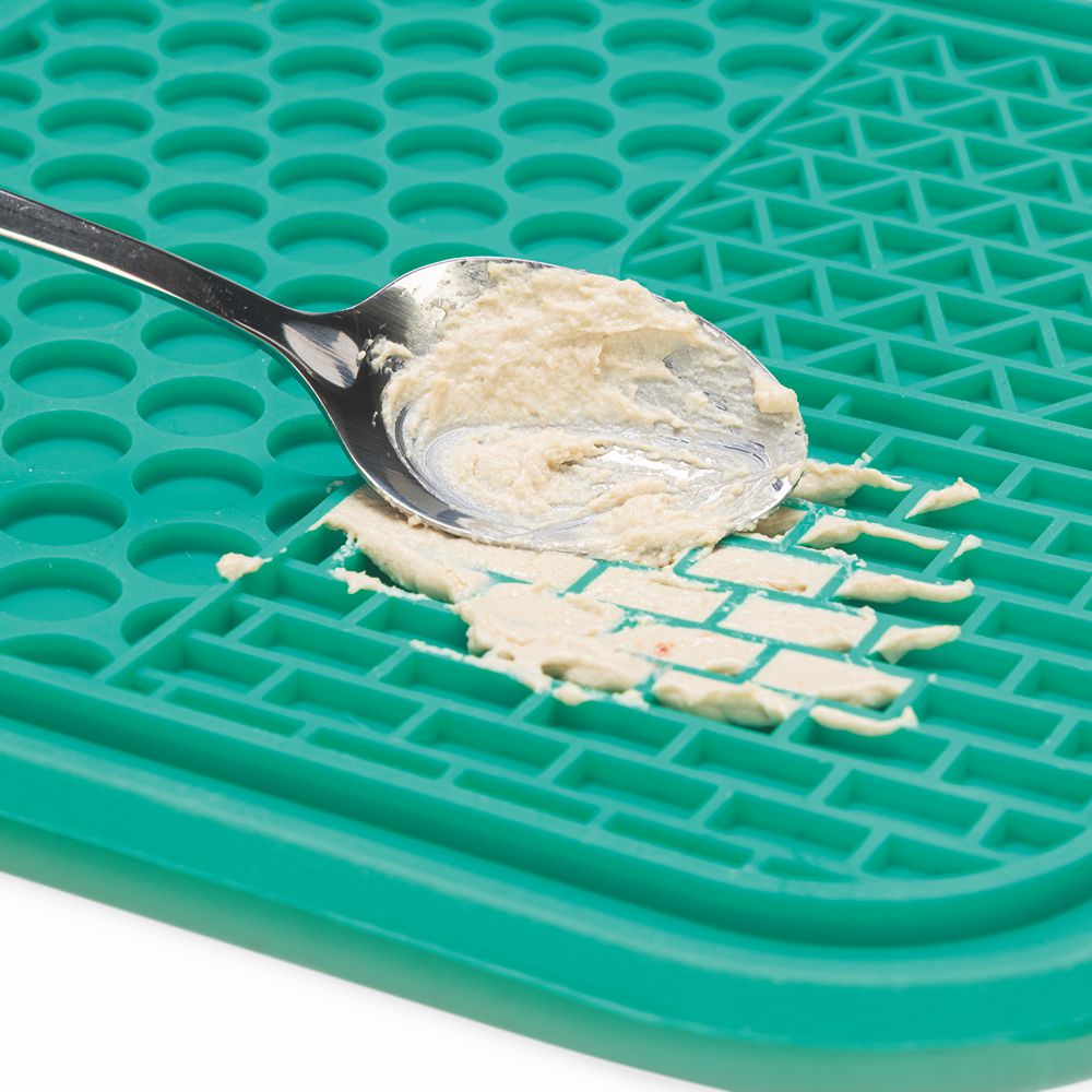 Beeztees Silikon Leckmatte Gourmet - Hund Katze - Schleckmatte Anti-Schlingmatte