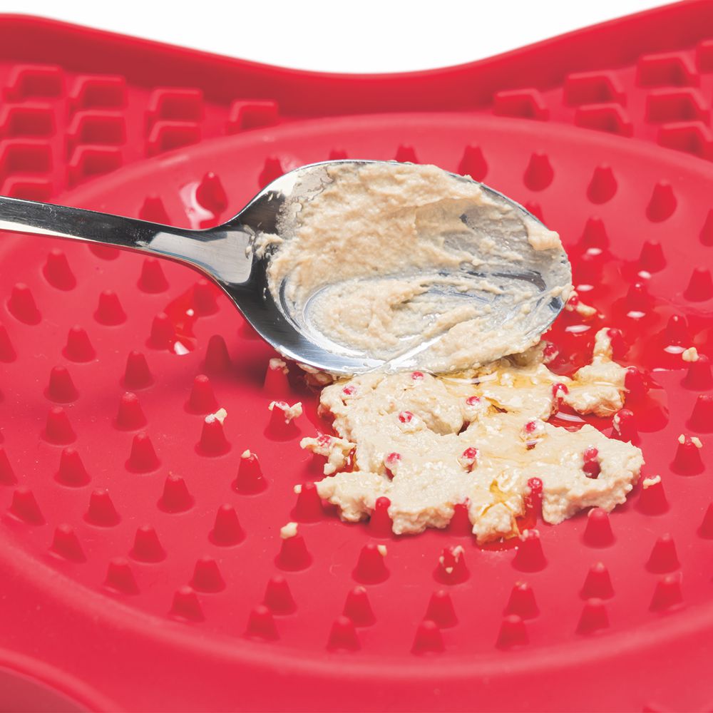 Beeztees Silikon Leckmatte Stern - Hund Katze - Schleckmatte Anti-Schlingmatte