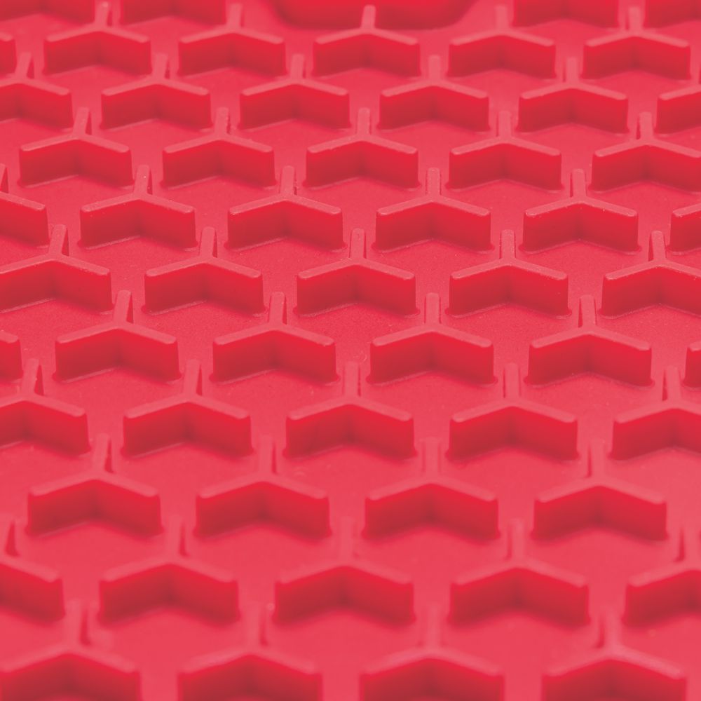 Beeztees Silikon Leckmatte Hexagon - Hund Katze - Schleckmatte Anti-Schlingmatte