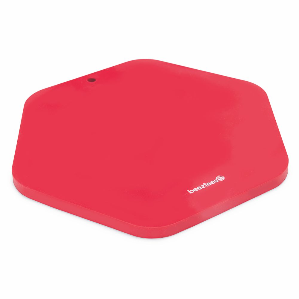 Beeztees Silikon Leckmatte Hexagon - Hund Katze - Schleckmatte Anti-Schlingmatte