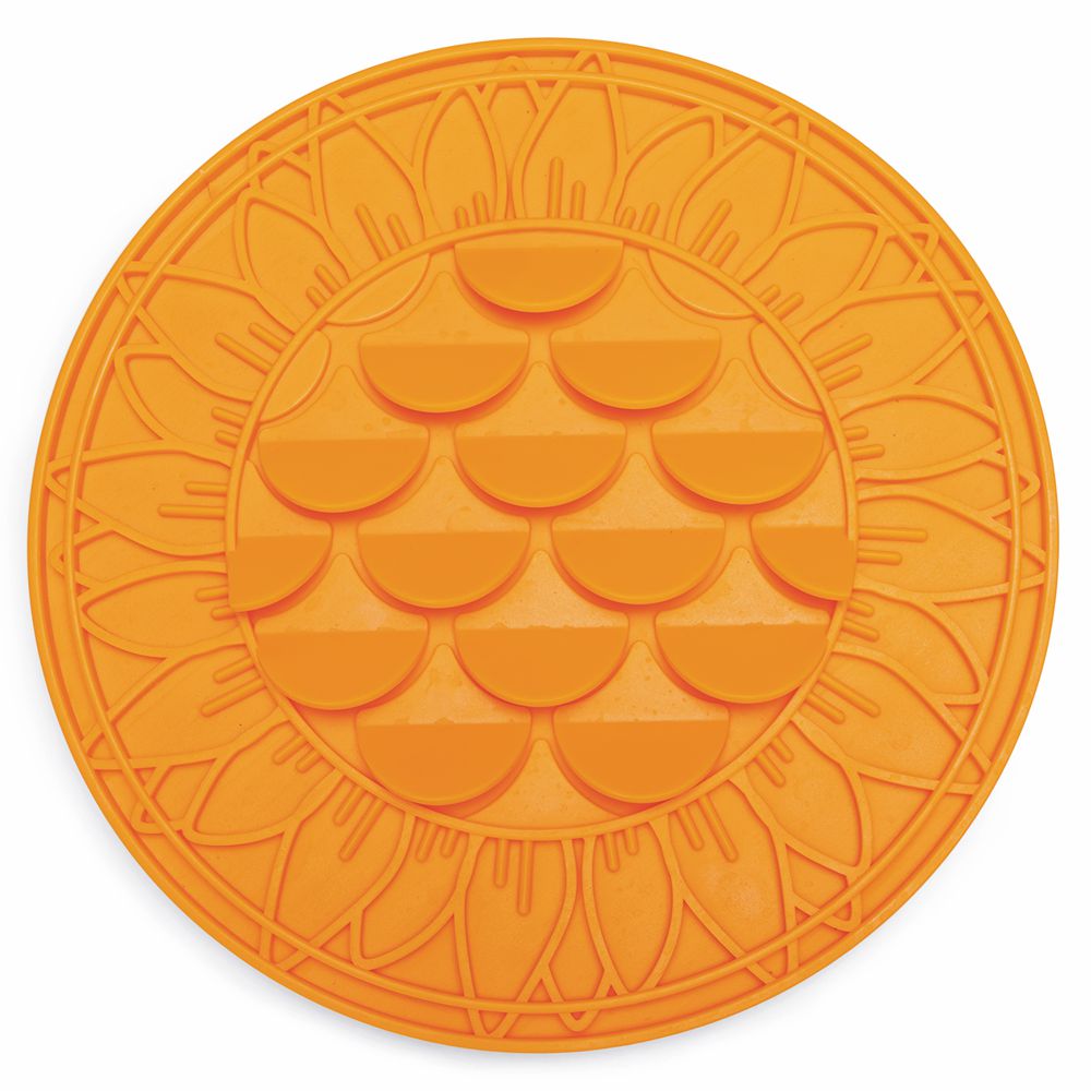 Beeztees Silikon Leckmatte Sonnenblume - Hund - Schleckmatte Anti-Schlingmatte