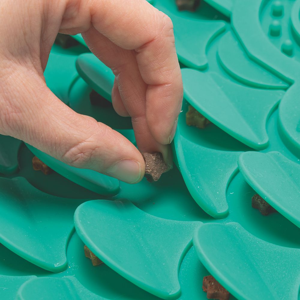 Beeztees Silikon Leckmatte Eule - Hund Katze - Schleckmatte Anti-Schlingmatte