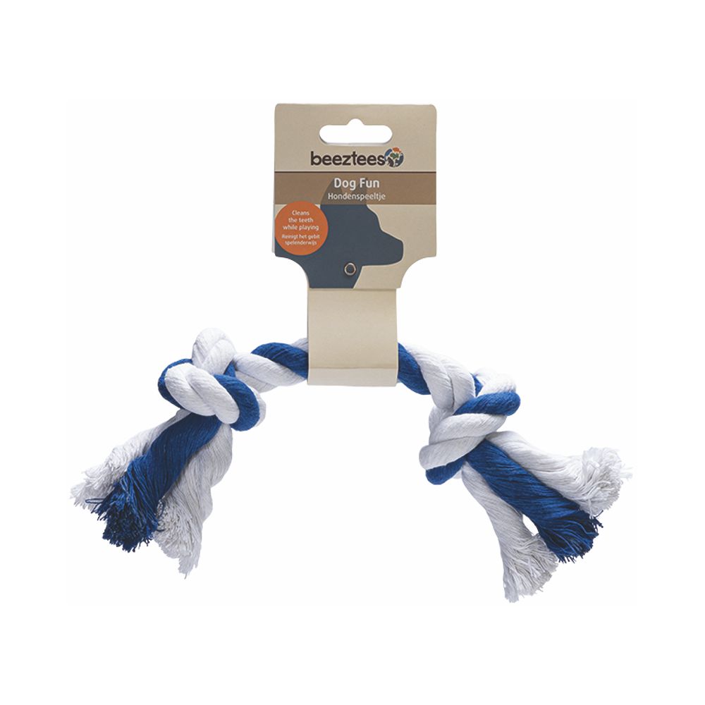 Beeztees Knotenseil - M / blau/weiß
