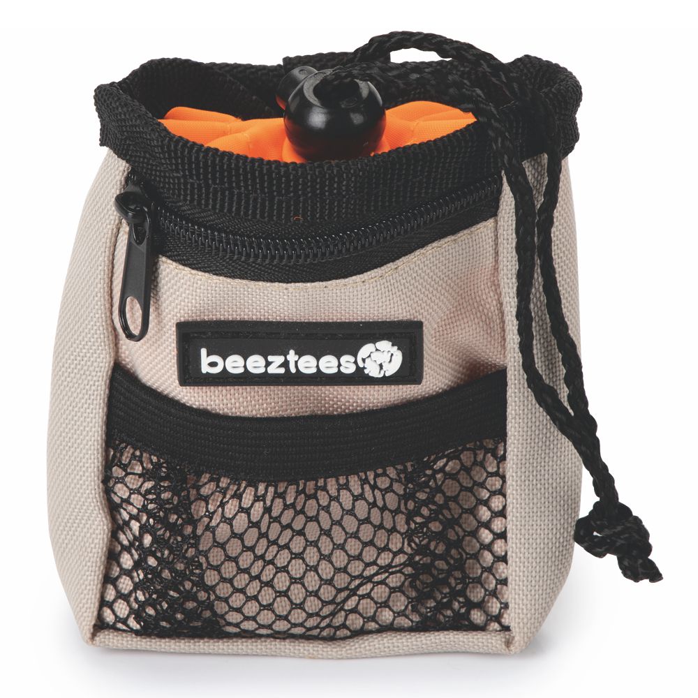 Beeztees Snacktasche & Kotbeutelspender - grau