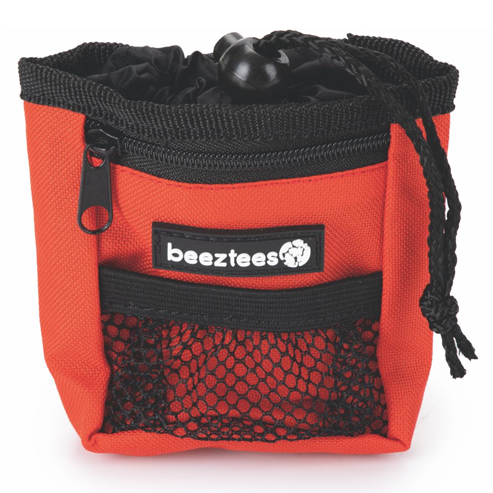 Beeztees Snacktasche & Kotbeutelspender - rot