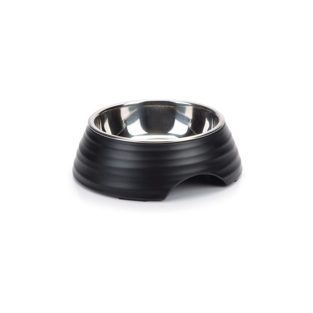 Beeztees Futternapf RIMPU - Edelstahl/Melamin - Fressnapf Hundenapf Wassernapf