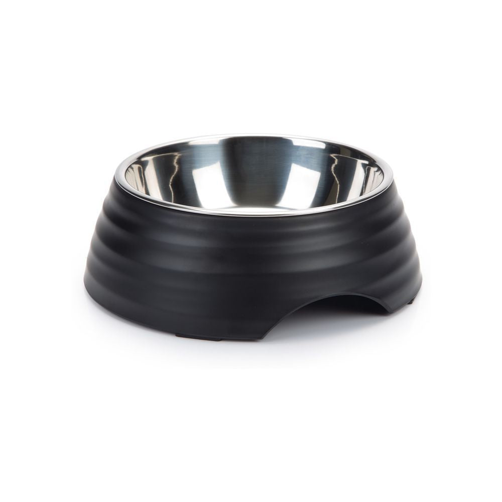 Beeztees Futternapf RIMPU - Edelstahl/Melamin - Fressnapf Hundenapf Wassernapf