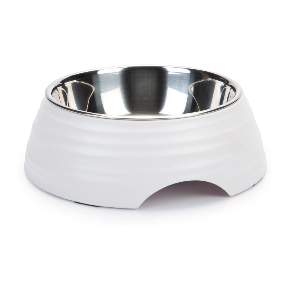 Beeztees Futternapf RIMPU - Edelstahl/Melamin - Fressnapf Hundenapf Wassernapf