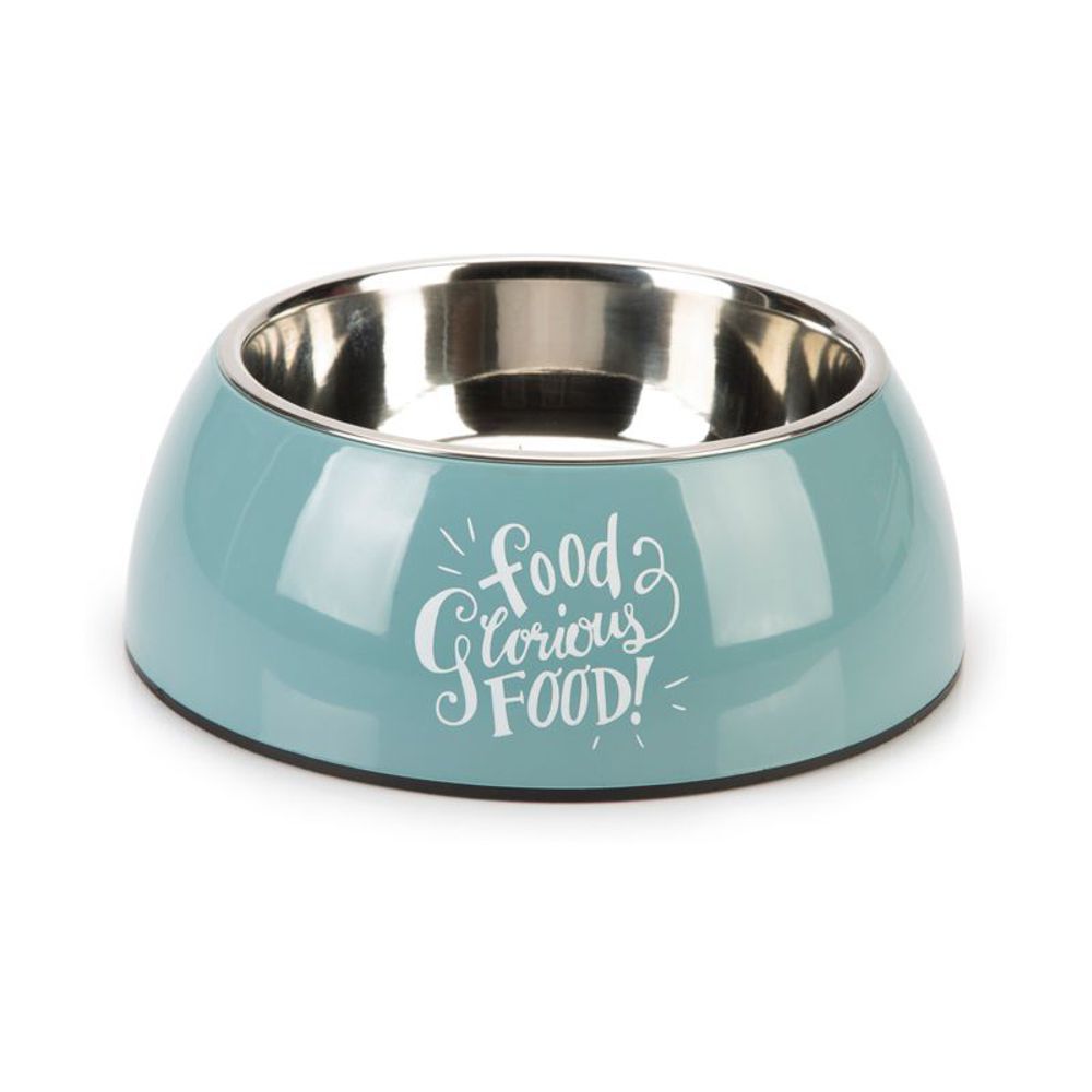 Beeztees Futternapf GLORIUS Edelstahl blau - Fressnapf Hundenapf Wassernapf