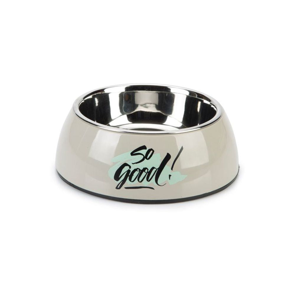 Beeztees Futternapf SO GOOD Edelstahl grau - Fressnapf Hundenapf Wassernapf