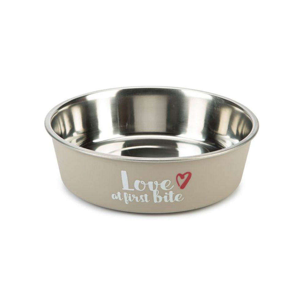 Beeztees Futternapf FIRST BITE Edelstahl grau - Fressnapf Hundenapf Wassernapf