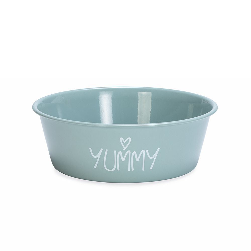 Beeztees Edelstahl-Fressnapf YUMMY - 470 ml - grün