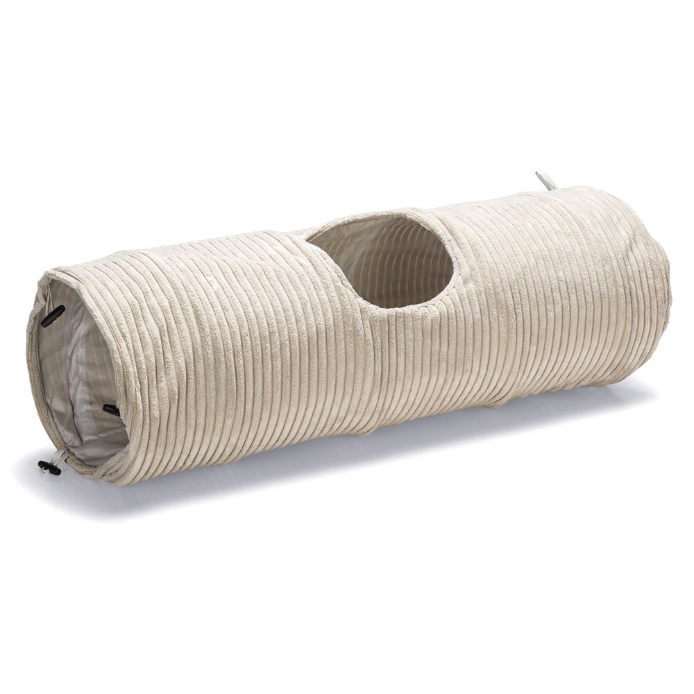 Designed by Lotte Katzentunnel RIBBED  - hellgrau