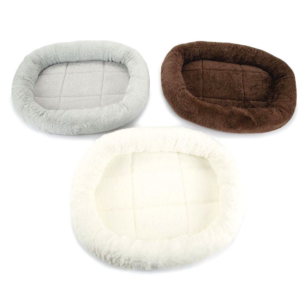 Beeztees Plüsch-Katzenbett RELAX - 46x39x8 cm - Schlafplatz Kuschelbett Katzen