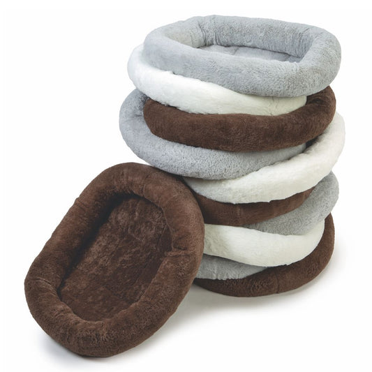 Beeztees Plüsch-Katzenbett RELAX - 46x39x8 cm - Schlafplatz Kuschelbett Katzen