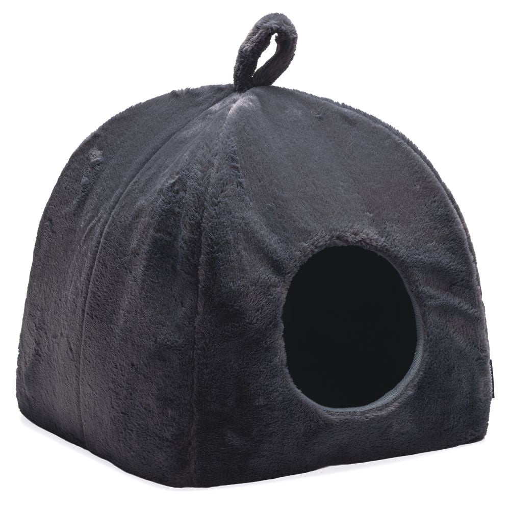 Beeztees Plüsch-Katzenhöhle MOZA - anthrazit