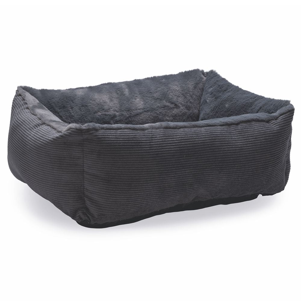 Beeztees Plüsch-Katzenbett MOZA - anthrazit