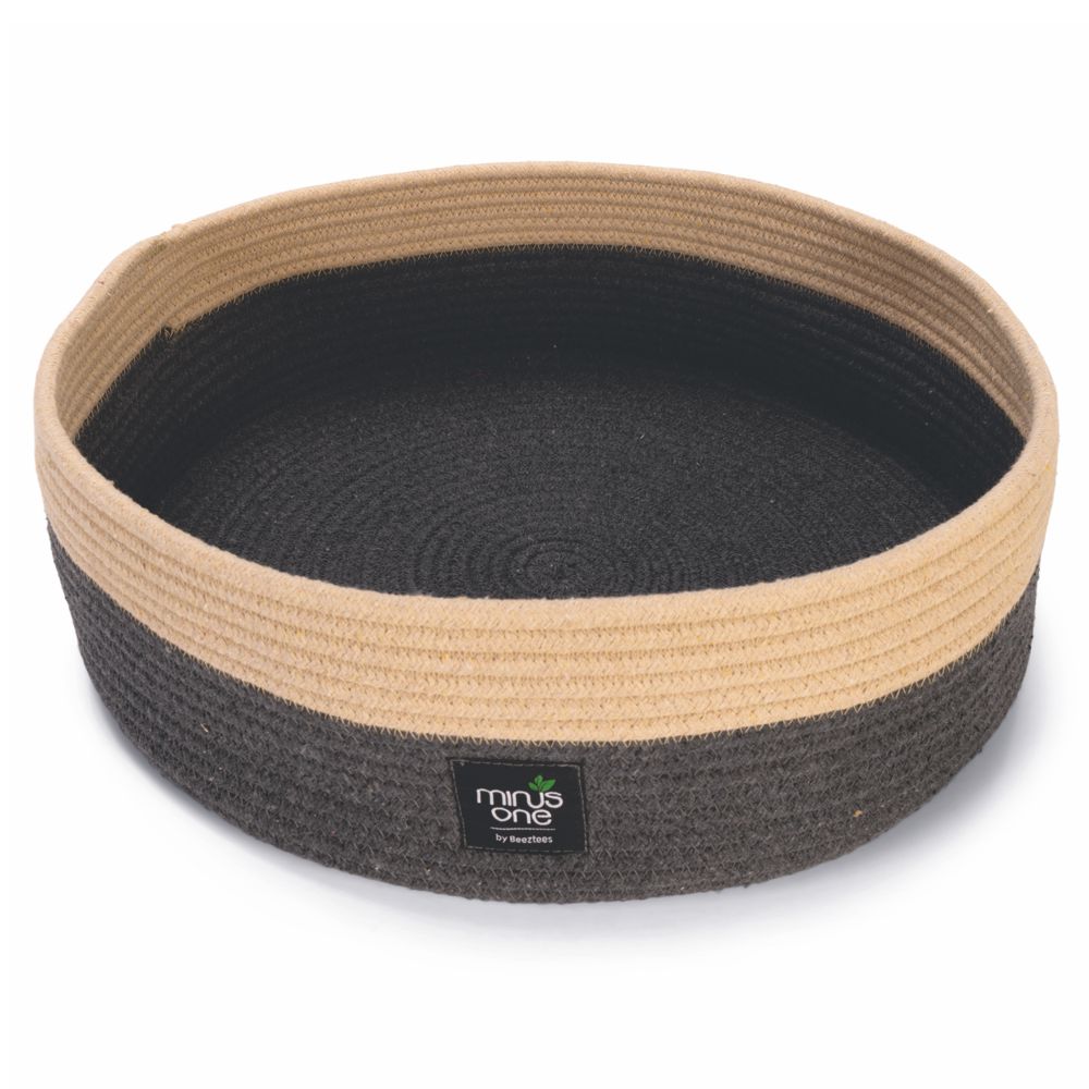Beeztees Minus One Korb mit Kissen - Ø 45 cm - Bett Schlafplatz für Katzen