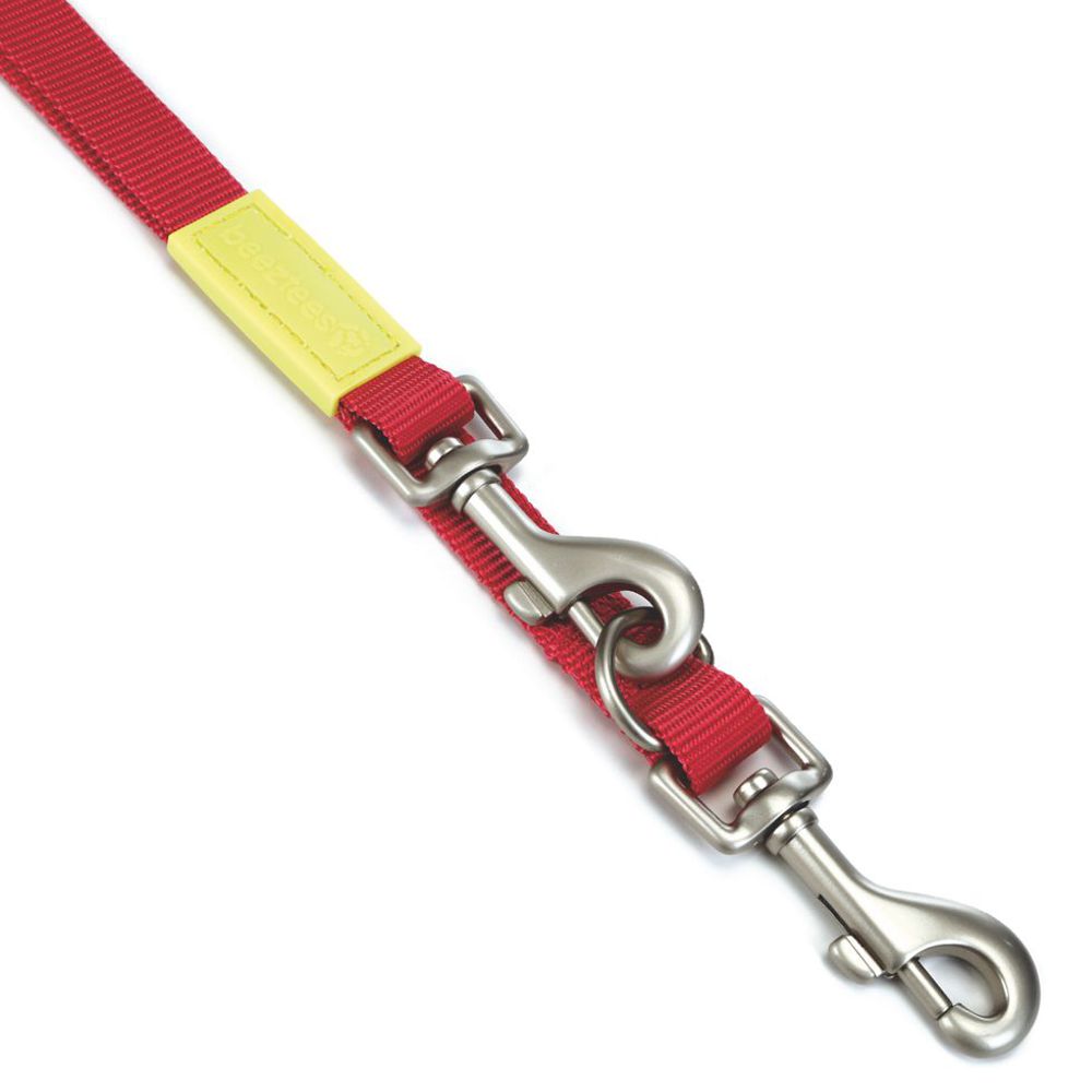 Beeztees Führleine 200 cm - pink - XS/S/M - Nylon Leine Hundeleine 2 m