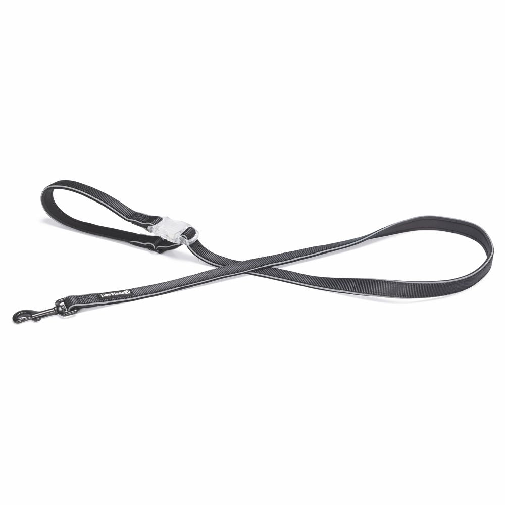 Beeztees Premium Sicherheitsleine PARINCA - schwarz - L