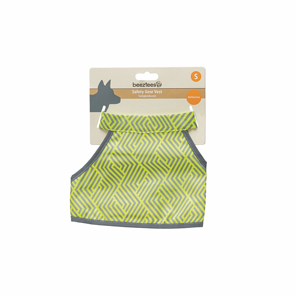Beeztees Sicherheitsweste AVA - neon gelb reflektierend - Safety Weste Hund