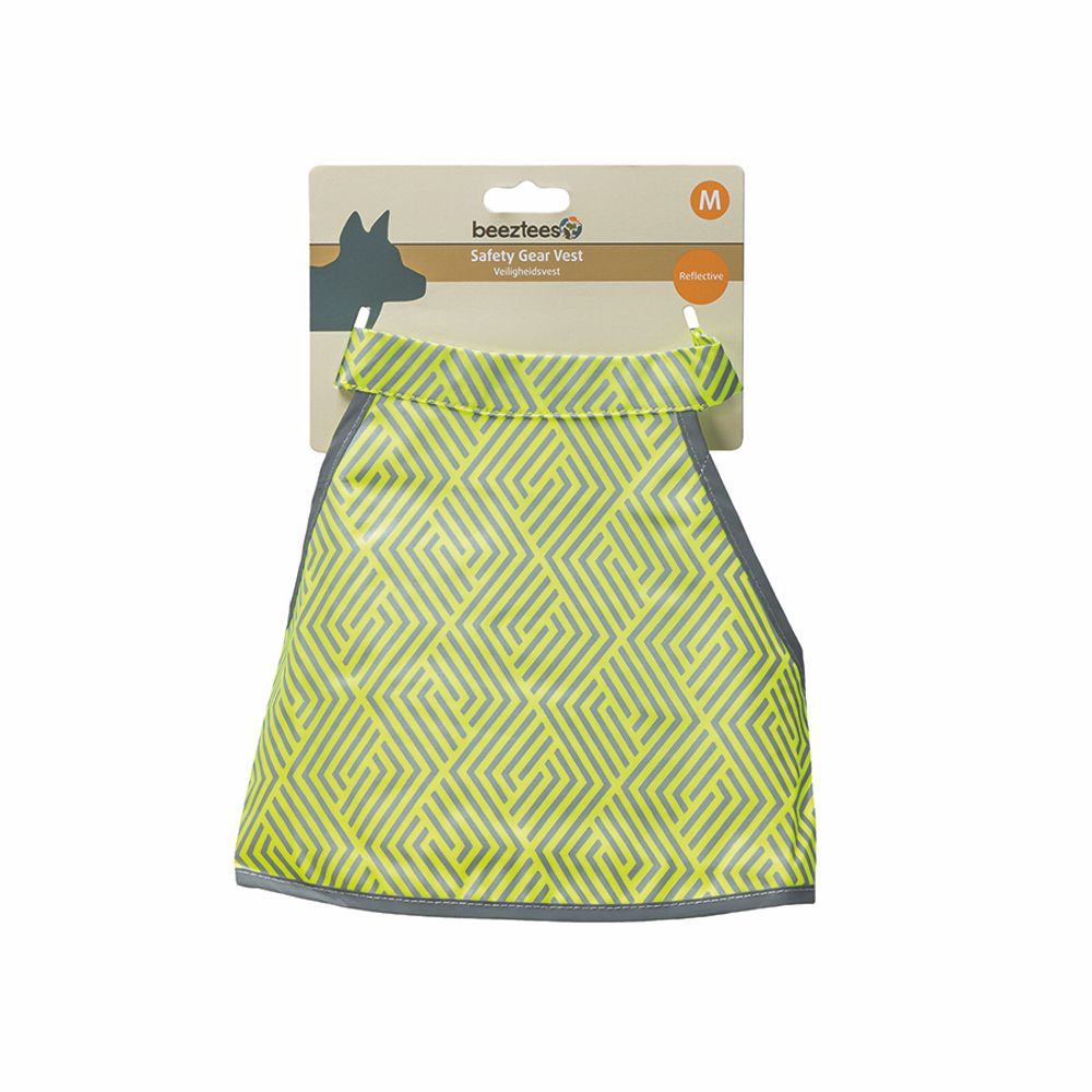 Beeztees Sicherheitsweste AVA - neon gelb reflektierend - Safety Weste Hund