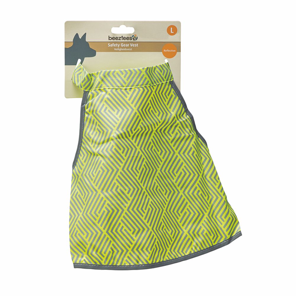 Beeztees Sicherheitsweste AVA - neon gelb reflektierend - Safety Weste Hund