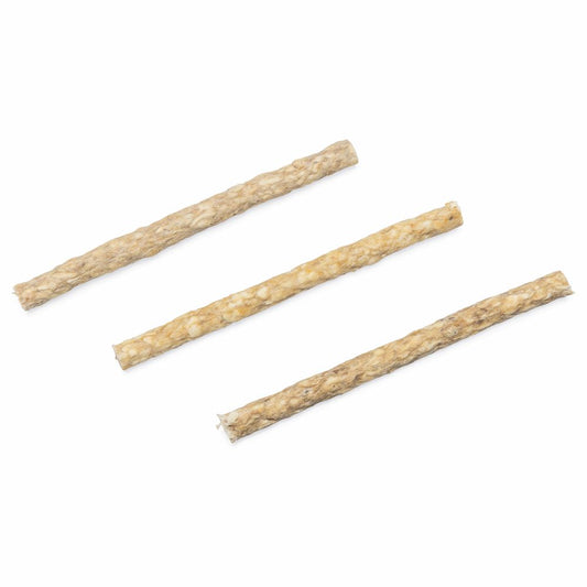 Beeztees 100 Stk Kausticks natur 13 cm Kaurollen Kaustangen Rinderhaut Hundesnack