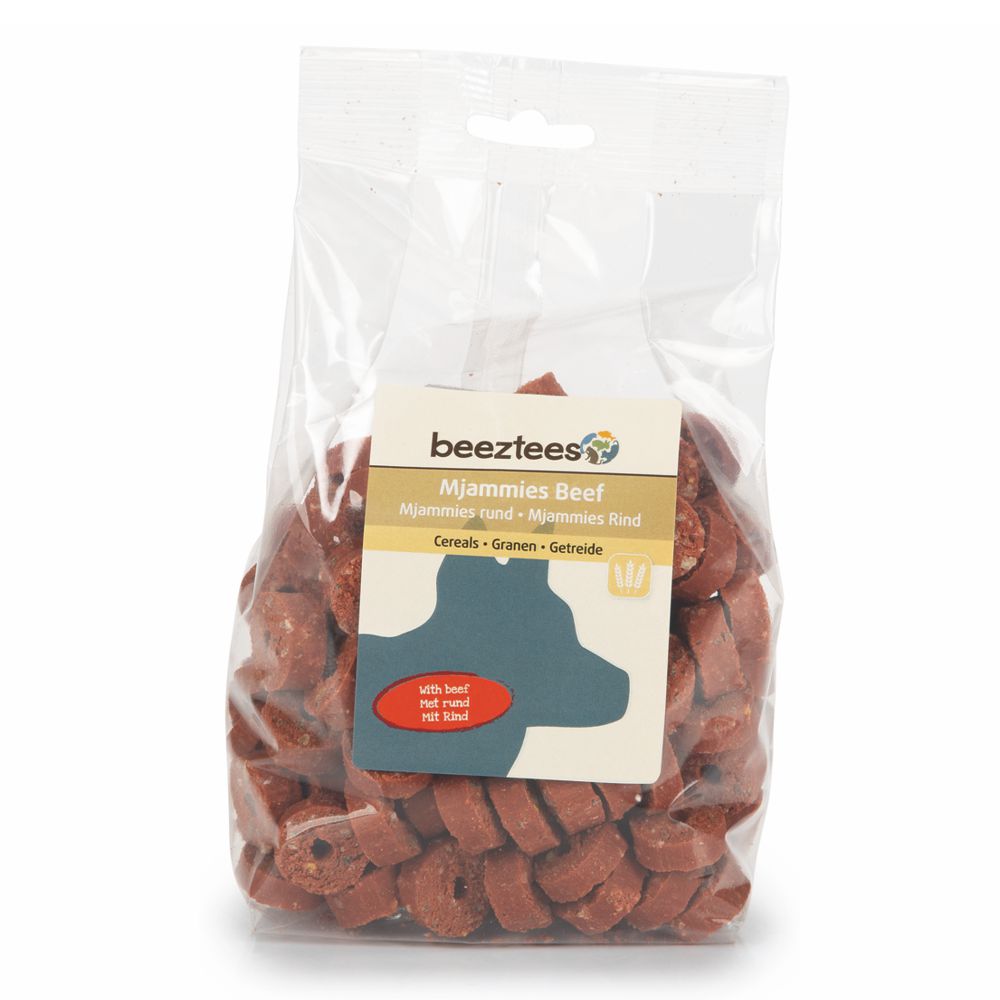 Beeztees Mjammies BEEF - 450 g - Hundesnacks Leckerli - mit Rind & Getreide
