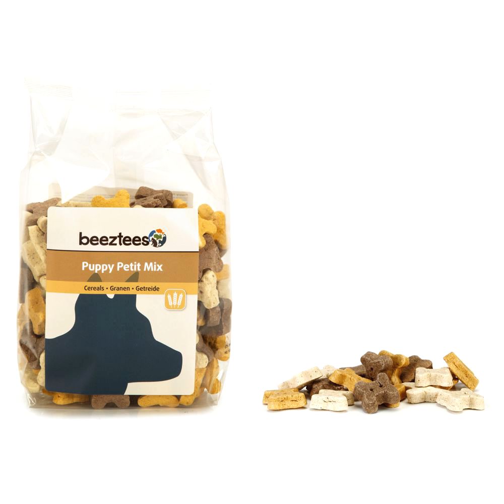 Beeztees Cookies PETIT MIX - Getreide & Fleisch Snacks - Kekse Leckerli 400g