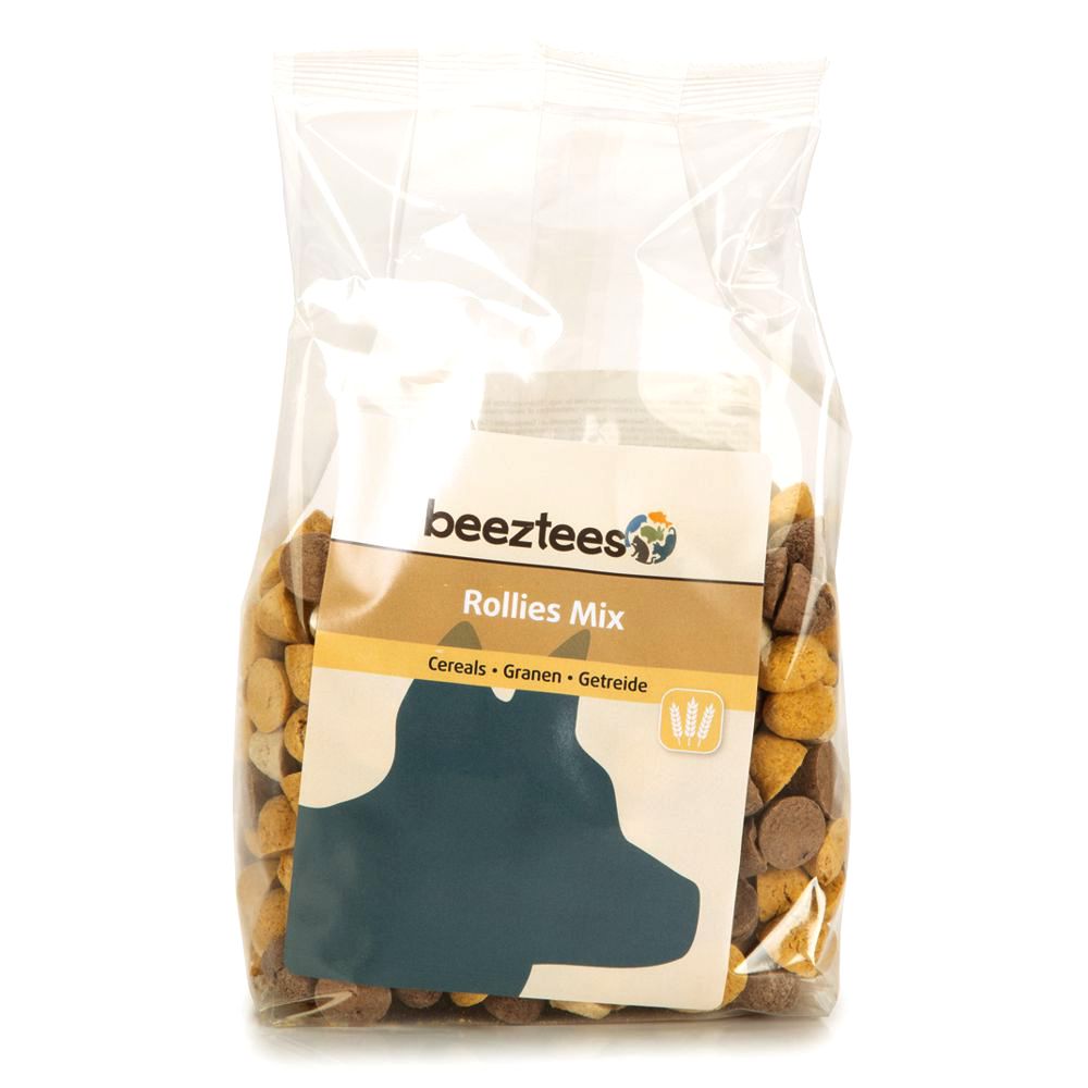 Beeztees Cookies ROLLIES MIX - Getreide & Fleisch Snacks - Kekse Leckerli 400g