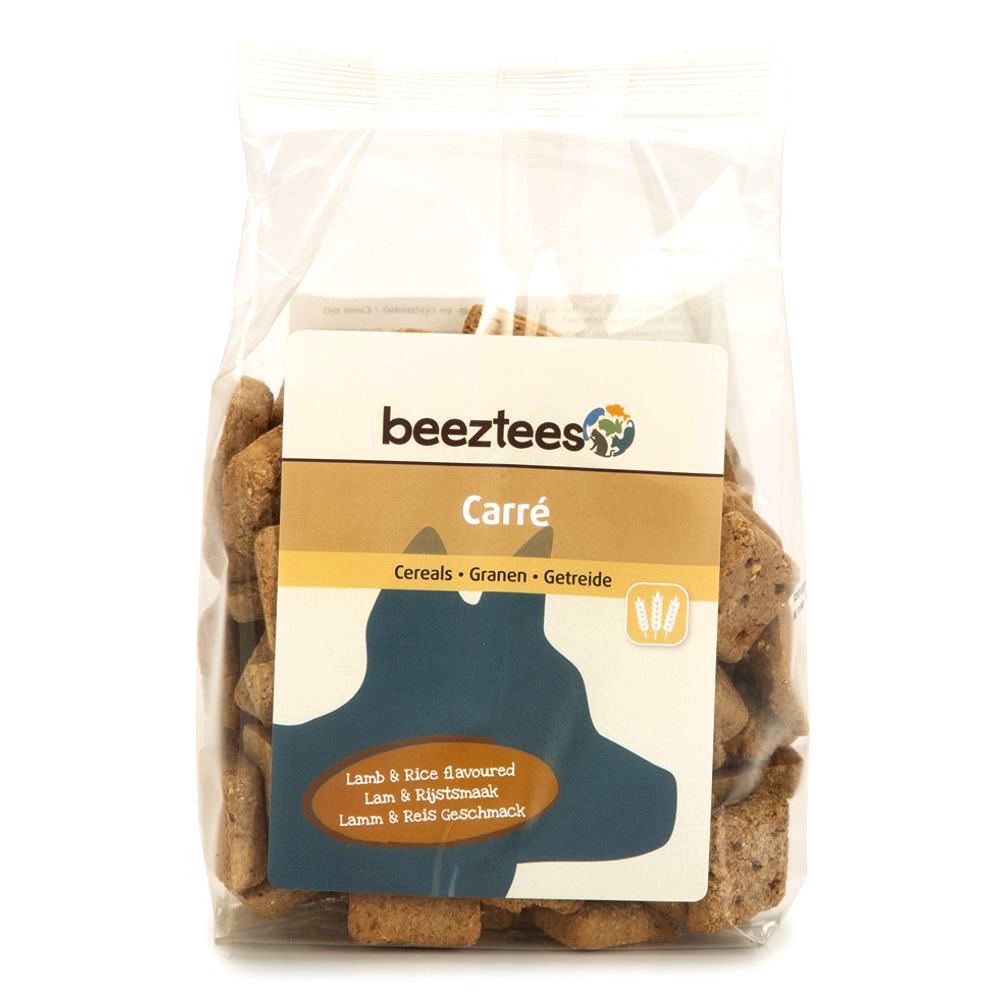 Beeztees Cookies CARRE - Lamm & Reis Snacks - Kekse Leckerli 400g